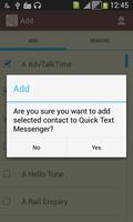 Quick Text Messenger capture d'écran 2