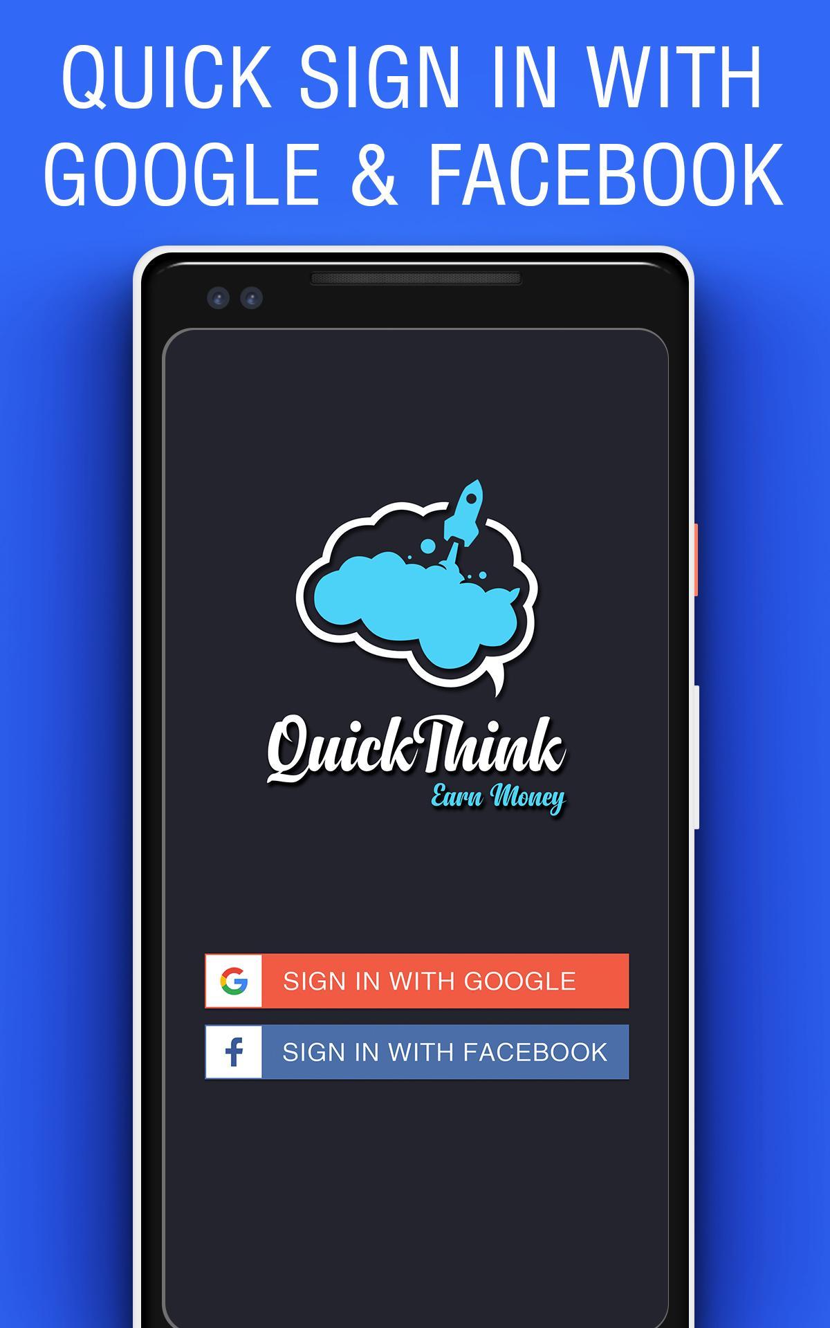 Quick Think Play Online Trivia Earn Real Cash For Android Apk Download