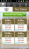 Dave White Golf Tee Times poster