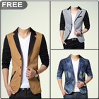 Blazer Men Photo Suit आइकन