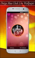 Durga Maa Clock Live Wallpaper 포스터