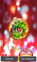 Love Clock Live Wallpaper plakat