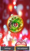Poster Love Clock Live Wallpaper
