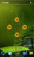 Sunflower Clock Live Wallpaper poster