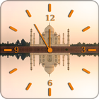 Taj Mahal Clock Live Wallpaper icono