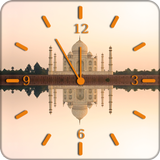Taj Mahal Clock Live Wallpaper icône