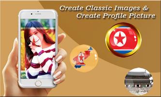 North Korea Flag Photo Editor پوسٹر