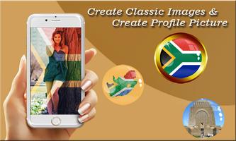 South Africa Flag Photo Editor Affiche