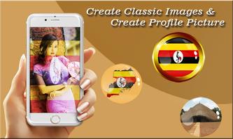 Uganda Flag Photo Editor Affiche