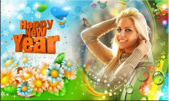 Happy New Year Photo Frames الملصق