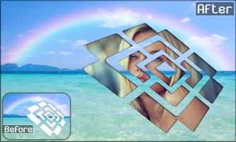 Beach 3D Pic Frames Poster