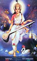 Saraswati Maa Live Wallpaper imagem de tela 2