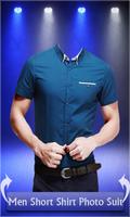 Men Short Shirt Photo Suit 포스터