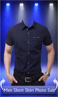 Men Short Shirt Photo Suit Ekran Görüntüsü 1