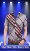 Men Short Shirt Photo Suit captura de pantalla 2