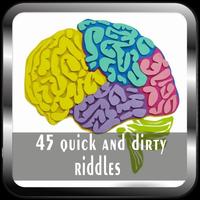 45 quick and dirty riddles poster