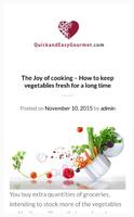 Quick and Easy Gourmet الملصق