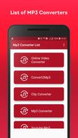 Video To Mp3 Converter : List of MP3 Converters capture d'écran 1