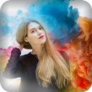 Colorful Smoke Photo Editor - rainbow color effect APK