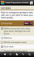Family Preparedness Checklist capture d'écran 3