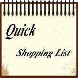 آیکون‌ Quick Shopping List