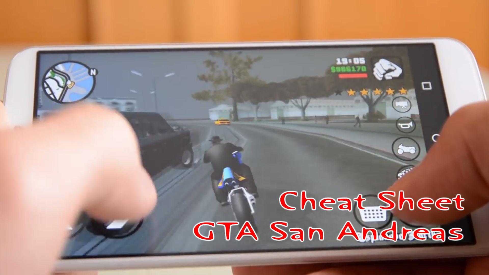 Cheat Sheet Of Gta San Andreas For Android Apk Download