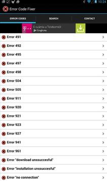 Android Error Code Fixer screenshot 1
