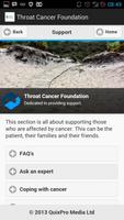 1 Schermata Throat Cancer Foundation
