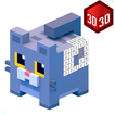 Workbook 3D - Pixel Art: Coloring by Numbers