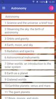 1 Schermata Astronomy Textbook, MCQ, Tests