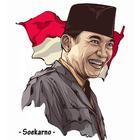 Citar Soekarno primeiro presidente da Indonésia ícone