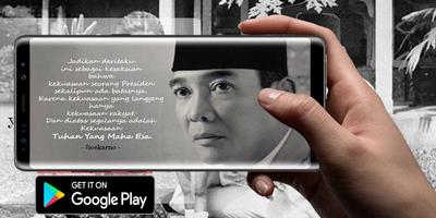 Quote Soekarno first president of indonesia plakat