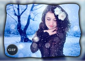 SnowFall Gif Photo Editor 2018 capture d'écran 1