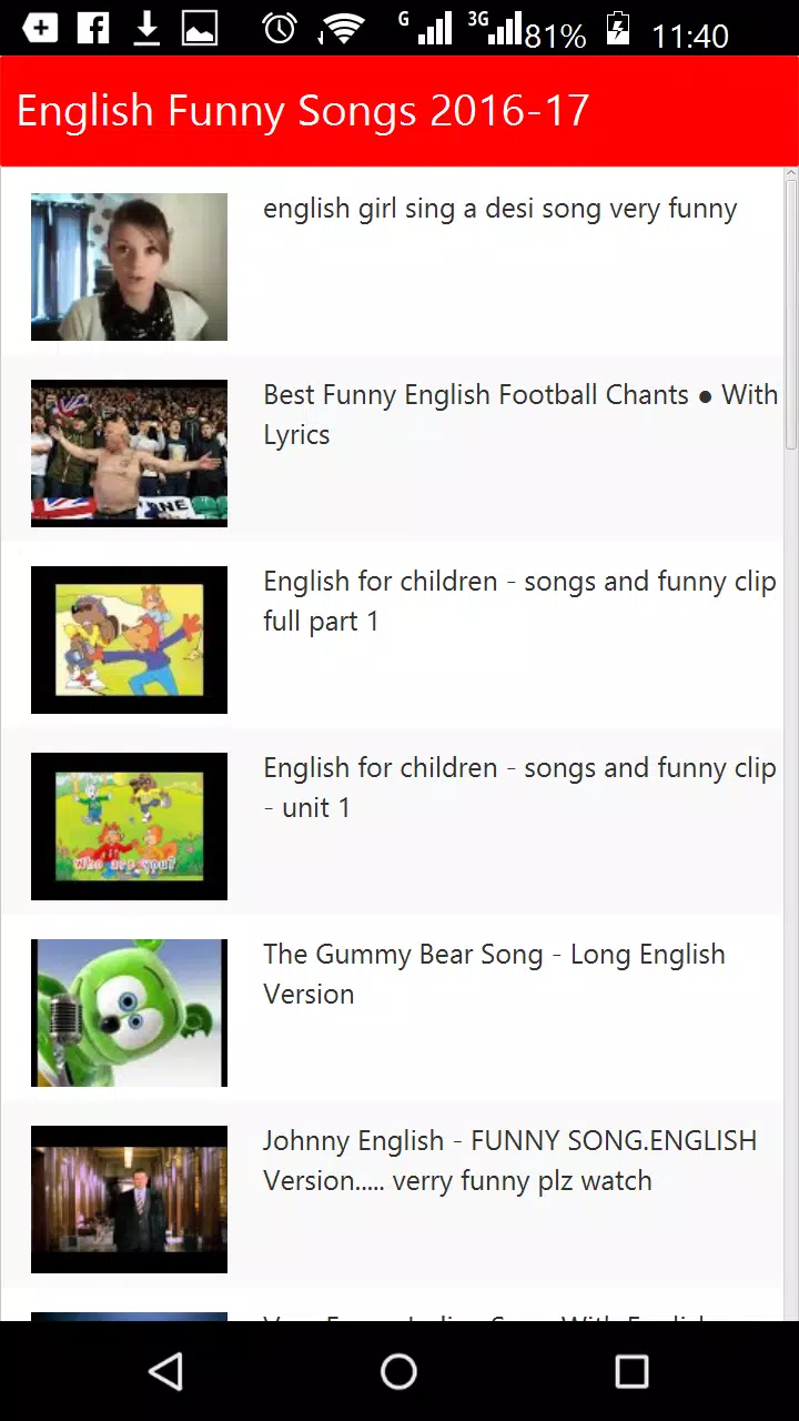English Funny Songs APK for Android Download