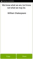 1 Schermata William Shakespeare Quotes