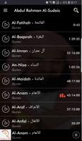 Quran MP3 Abdul Rahman Al-Suda capture d'écran 1