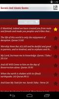 Quranic And Islamic Quotes capture d'écran 3