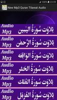 New Mp3 Quran Tilawat Audio capture d'écran 1