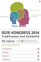 24. Kongress der DGfE 2014 Cartaz