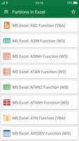 Funtions in Excel ảnh chụp màn hình 1