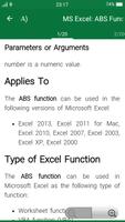 برنامه‌نما Funtions in Excel عکس از صفحه