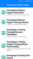 Belajar Bahasa Inggris capture d'écran 1