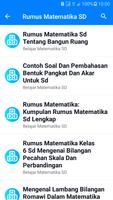 Rumus Matematika SD SMP SMA Affiche