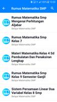 Rumus Matematika SD SMP SMA capture d'écran 2