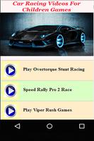 Car Racing Videos For Children Games poster