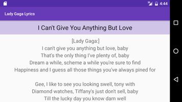 Lady Gaga Lyrics - All Songs capture d'écran 3