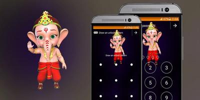 Bal Ganesh App Lock Theme Plakat