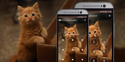 Cat App Lock Theme Affiche