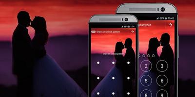 Couple App Lock Theme Affiche