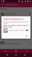 Teddy Cute App Lock Theme screenshot 3